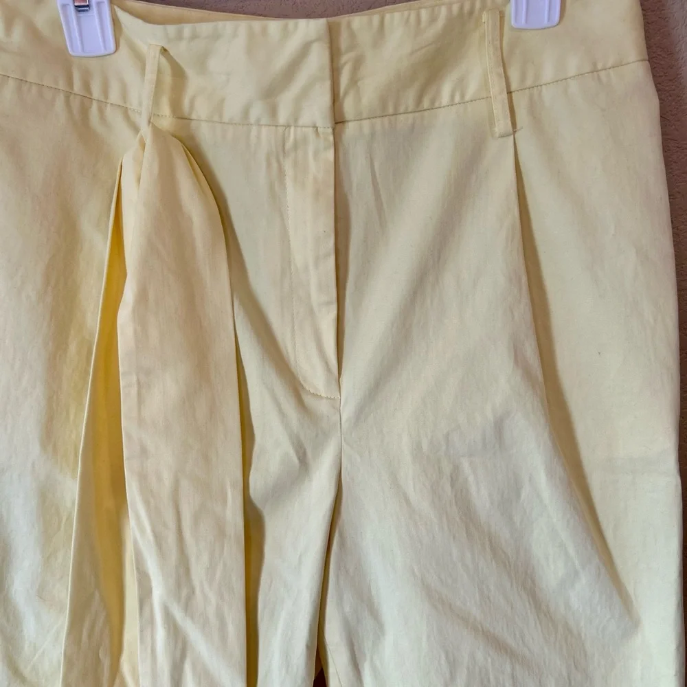 Antonio Melani Light Yellow Pants with Bow Size 10 NWOT - Picture 4 of 8